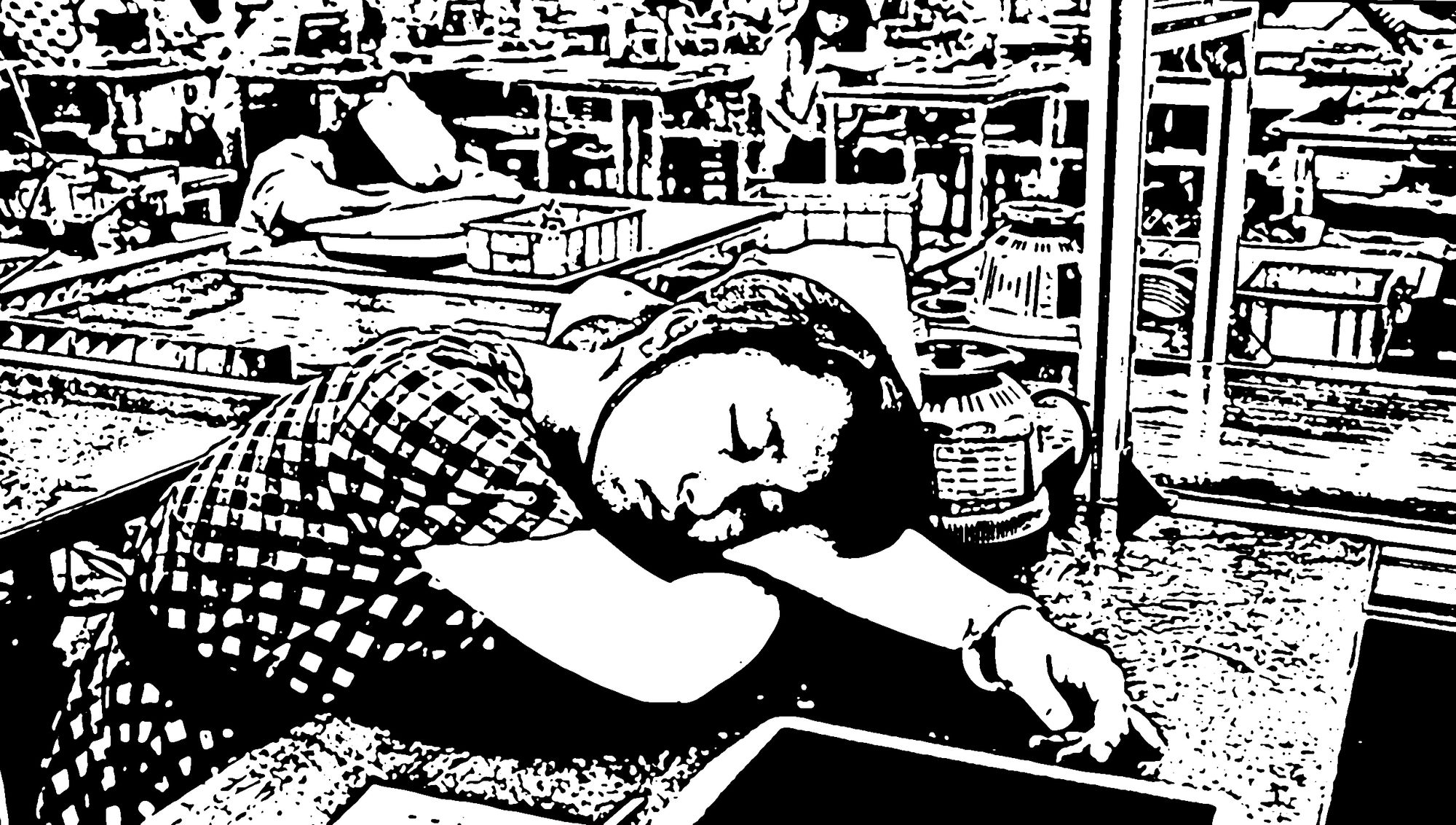 Arbeiten bis zum Umfallen