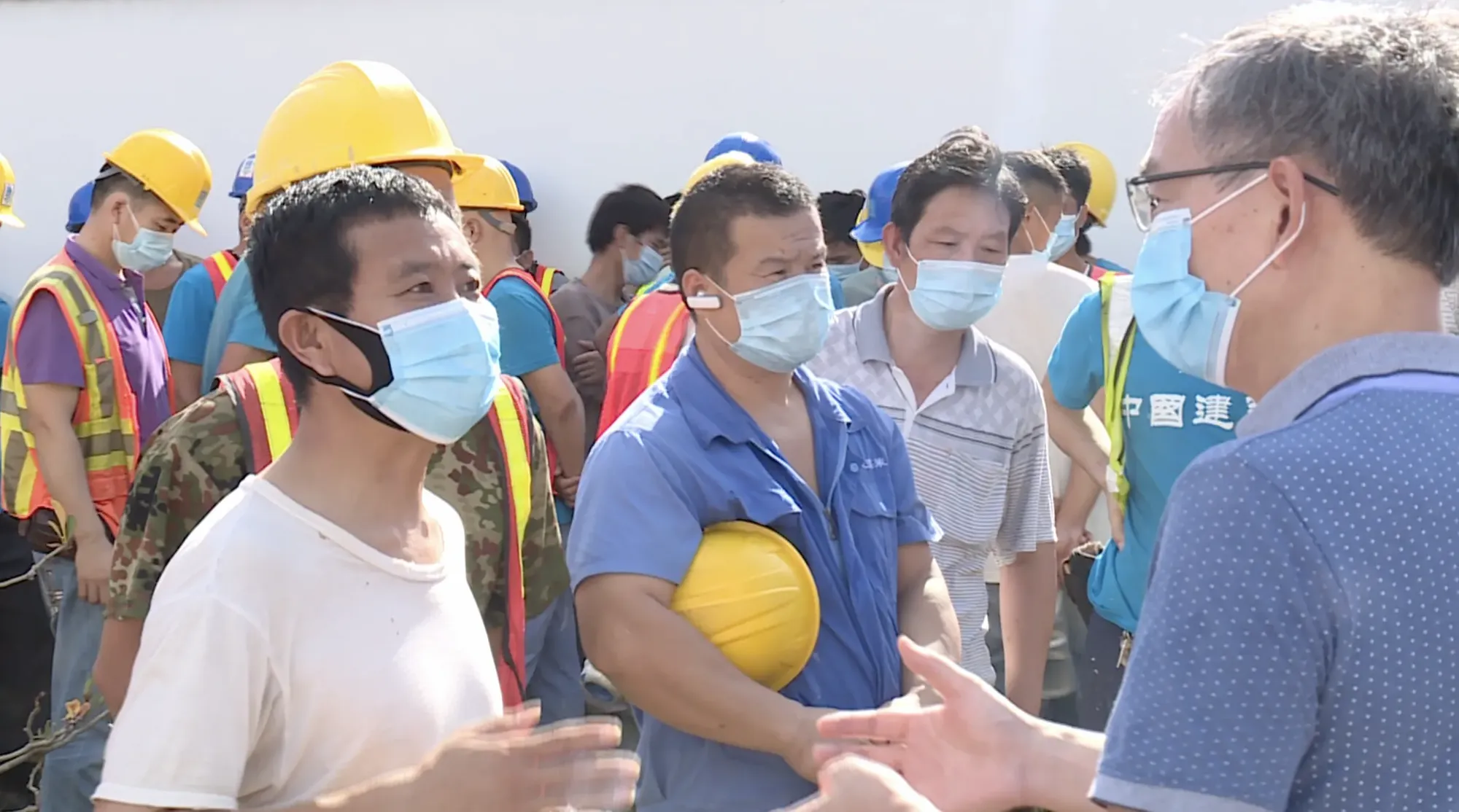 Protestierende Arbeiter
