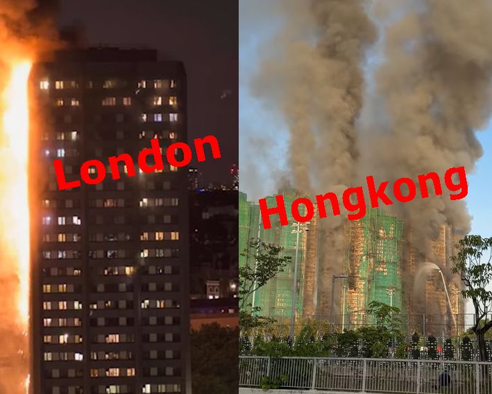 Ein Blick auf die Brände in London und Hongkong